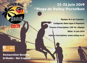 Volley St-Aubin - 25e Tournoi de Beach-Volley